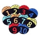 thumbnail image 3 of Marcadores de entrenamiento deportivo de 10 PCS Número de fútbol Signos Velocidad Agilidad Anti slip Landmark Mat Spots Markers para el aula, 3 of 8