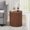 Walnut-with Charging Station, variant on Wirrytor Round Side Table for Living Room Set of 2, Fluted End Table for Small Spaces, Mid Century Modern Small Accent Tables, Bedside Table, Couch Side Table, Nightstand for Bedroom Couch,Walnut