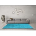 thumbnail image 3 of Ahgly Company Indoor Square Persian Light Blue Bohemian Area Rugs, 8' Square, 3 of 4