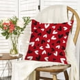 thumbnail image 4 of Valentines Day Pillow Covers 18X18 Black White Hearts Decorative Throw Pillows Decoration Holiday Party Pink Cushion Case for Couch Sofa, 4 of 6
