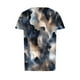 thumbnail image 2 of Mujeres Más Tamaño Manga Corta Tops, Moda Impresión Cuello Redondo, Camiseta Más Tamaño Blusa, 2 of 5