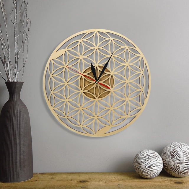 30cm grandes anillos de intersección geométricos de reloj de pared con pilas sala de adorno decorativo Macarena Caminar reloj