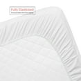 thumbnail image 4 of Clara Clark Premier 1800 Microfiber Collection 3-Line Bed Sheet Set, Twin XL Size, White, 4 of 7