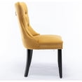thumbnail image 3 of COOKCOK Velvet Dining Chairs Set of 2, Upholstered High-end Tufted Dining Room Chair with Wood Legs Nailhead Trim for Kitchen, Gold, 3 of 8
