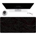 thumbnail image 2 of Gaming Mouse Pad, Topographic Map Mousepad, Waterproof Desk Pad Mat, Non-Slip Keyboard Pad, XL Mouse Pad for Desk, Large Mouse Pad for Laptop, Mouse Pad for Home and Office 35.4'''' x 15.7'''', 2 of 6