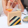thumbnail image 3 of Yayeee Napkin Holder for Table Kitchen Paper Tissue Organization, Retro Colorful Stripes, 3 of 8