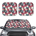thumbnail image 2 of Goofa Beautiful Flower Pattern 2 Piece Car Windshield Sun Shade Foldable | Front Windshield Shade for Sun, Heat and UV Rays | Sunshade for Car Front Window-, 2 of 7