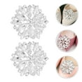 thumbnail image 3 of Miangastore 2 Pcs Rhinestone Shoe Buckle Shoe Clip Creative Flower Shape Shoe-buckle, 3 of 8