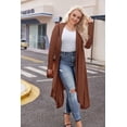 thumbnail image 3 of Zeagoo Women's Plus Size Cardigan Long Sleeve Duster Open Front Drape Lightweight Long Cardigans, 3 of 5