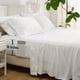 thumbnail image 1 of Juego de sábanas Bedsure Deep Pocket King Size 6 piezas, color blanco, 1 of 8