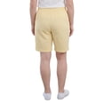 thumbnail image 4 of Turtle Bay New York Womens Lightweight Pull On Twill Shorts Elastic Waist, Plus Sizes, 4 of 10