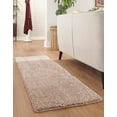 thumbnail image 3 of Jill Zarin Shaggy Chic Collection Area Rug - Shaggy (2' x 8' Runner Mushroom), 3 of 12