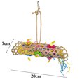 thumbnail image 3 of 3PCS Bird Toy Set Rattan Ball String Training Parrot Chew Toy Bird Hanging Toy, 3 of 7
