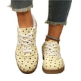 thumbnail image 5 of Polka Dot Sneakers Women Lace Up Flat Sneakers Low Profile Round Toe Dotted Sneaker Ladies Casual Dressy Sporty Shoes Daily Walking Soft Comfy Outdoor Footwear, 39, 5 of 5
