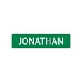thumbnail image 1 of Jonathan Boys Letter Printed Label Indoor Outdoor Children Name Wall Plaque Decoration Aluminum Sign 4"x18", 1 of 1