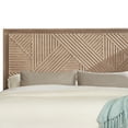 thumbnail image 2 of Benjara BM215776 Queen Size Platform Bed with Carved Geometrical Pattern, Brown, 2 of 2