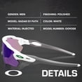 thumbnail image 2 of Oakley OO9208 Radar EV Path Rectangle Shaped Non-Polarized Sunglasses for Men - Includes Official Eyewear Kit - Polished White Frame with Prizm Jade Lens, 2 of 5