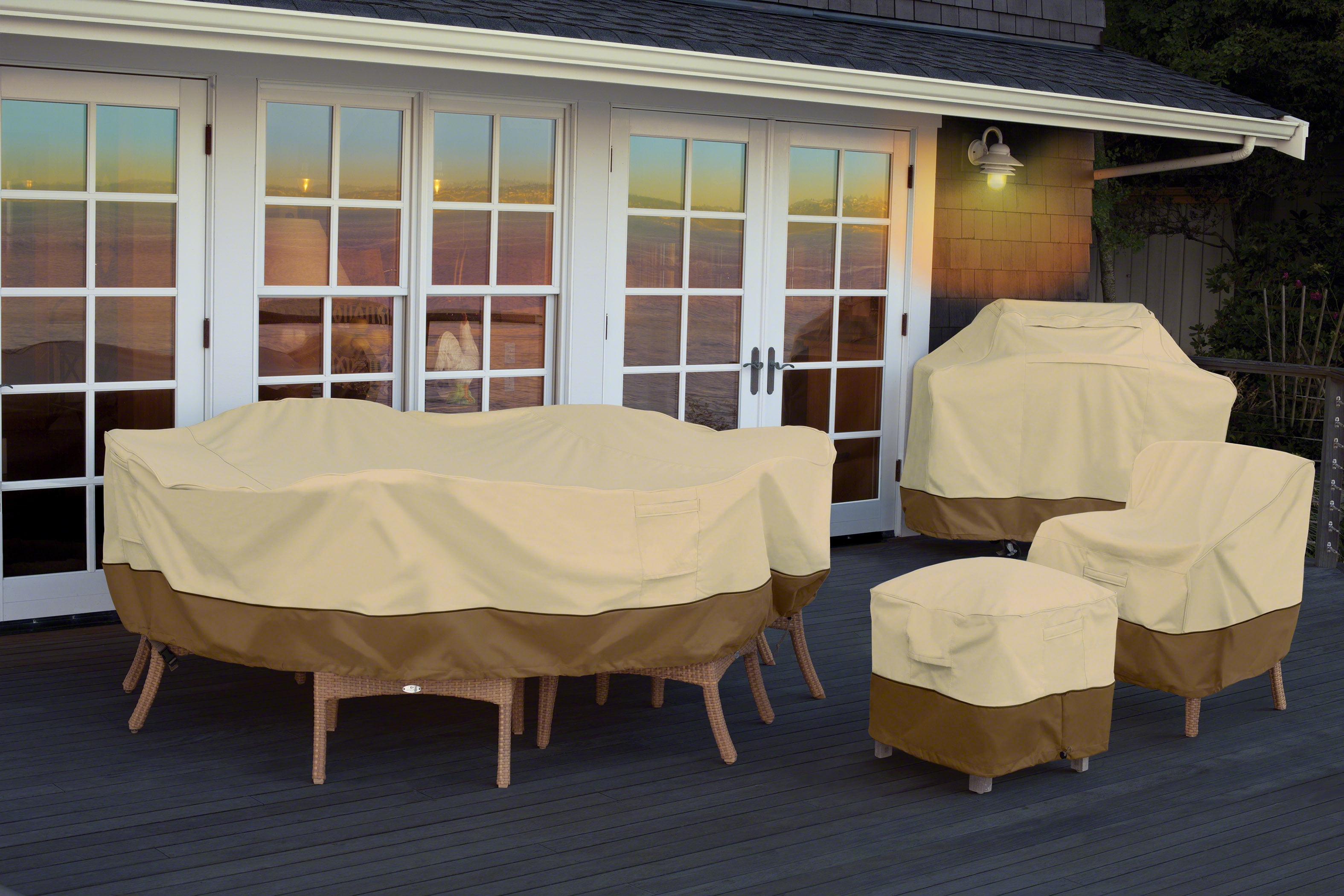Classic Accessories Veranda Water-Resistant 36 Inch Round Patio Table Cover