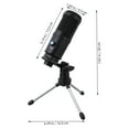thumbnail image 2 of Toddmomy 1ensemble Microphone de Conférence USB Noir avec Réduction de Bruit pour Diffusion en Continu et Réunions, 2 of 7