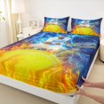 thumbnail image 4 of Erosebridal Sport Tennis Flame Full Size Sheets 4-Piece for Boys,Ball Gamer Bed Sheets for Kids Teens,Luxury Bedroom Decor, 4 of 5