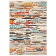 thumbnail image 3 of Safavieh Madison Collection MAD419C Boho Abstract Distressed Non-Shedding Living Room Bedroom Dining Home Office Area Rug, 5'3" x 7'6", Ivory / Multi, 3 of 4