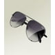 thumbnail image 3 of Gafas de sol Quay High Key, extra grandes, polarizadas, color aviador, color negro, 3 of 5