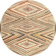 thumbnail image 1 of Ahgly Company Machine Washable Indoor Round Contemporary Brown Area Rugs, 7' Round, 1 of 7