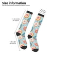 thumbnail image 4 of Haiem Colorful Donut Socks, Funny Novelty Crazy Design Cotton Socks Sports Socks Knee High Socks For Men, Women,1Pairs - Gift For Working Friends, 4 of 8