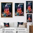 thumbnail image 4 of Designart "Vibrant Energy Crystal Array I" Spiritual Stone Floater Framed Canvas Art Print, 4 of 5