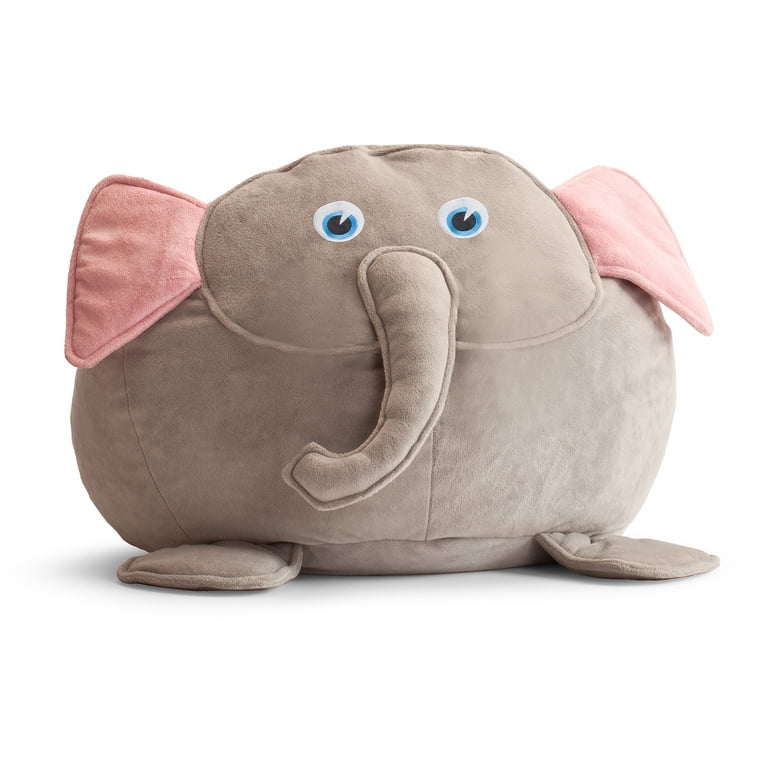 Big Joe Elliott the Elephant Bagimal w/ Lil Buddy Bean Bag Chair
