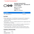 thumbnail image 2 of Distributor Housing Seal Kit - Compatible with 1997 - 2000 Honda CR-V 2.0L 4-Cylinder 1998 1999, 2 of 2