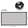 thumbnail image 2 of SHSLING 75% Reflective Aluminet Shade Cloth,Fabric Privacy Screen Netting Sun Shade Cover with Grommets,Durable Shade Fabric for Dog Chicken Coop ，Cars,RV,Patio Porch,Garden,Greenhouse,Pergola, 2 of 7