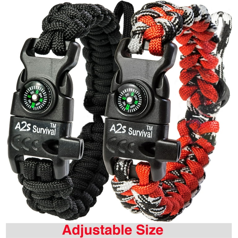A2S Protection Paracord Bracelet K2-Peak Survival Gear Kit with