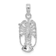 thumbnail image 5 of Auriga Fine Jewelry 925 Sterling Silver Rhodium-Plated Polished Florida Lobster Pendant L -24mm, W -9mm), 5 of 6