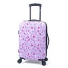 iFLY Hardside Luggage Fibertech 24 Inch Checked Luggage, Orchid