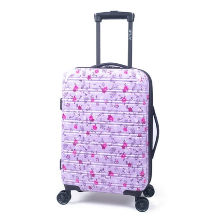 iFLY Hardside Luggage Fibertech 24 Inch Checked Luggage, Orchid