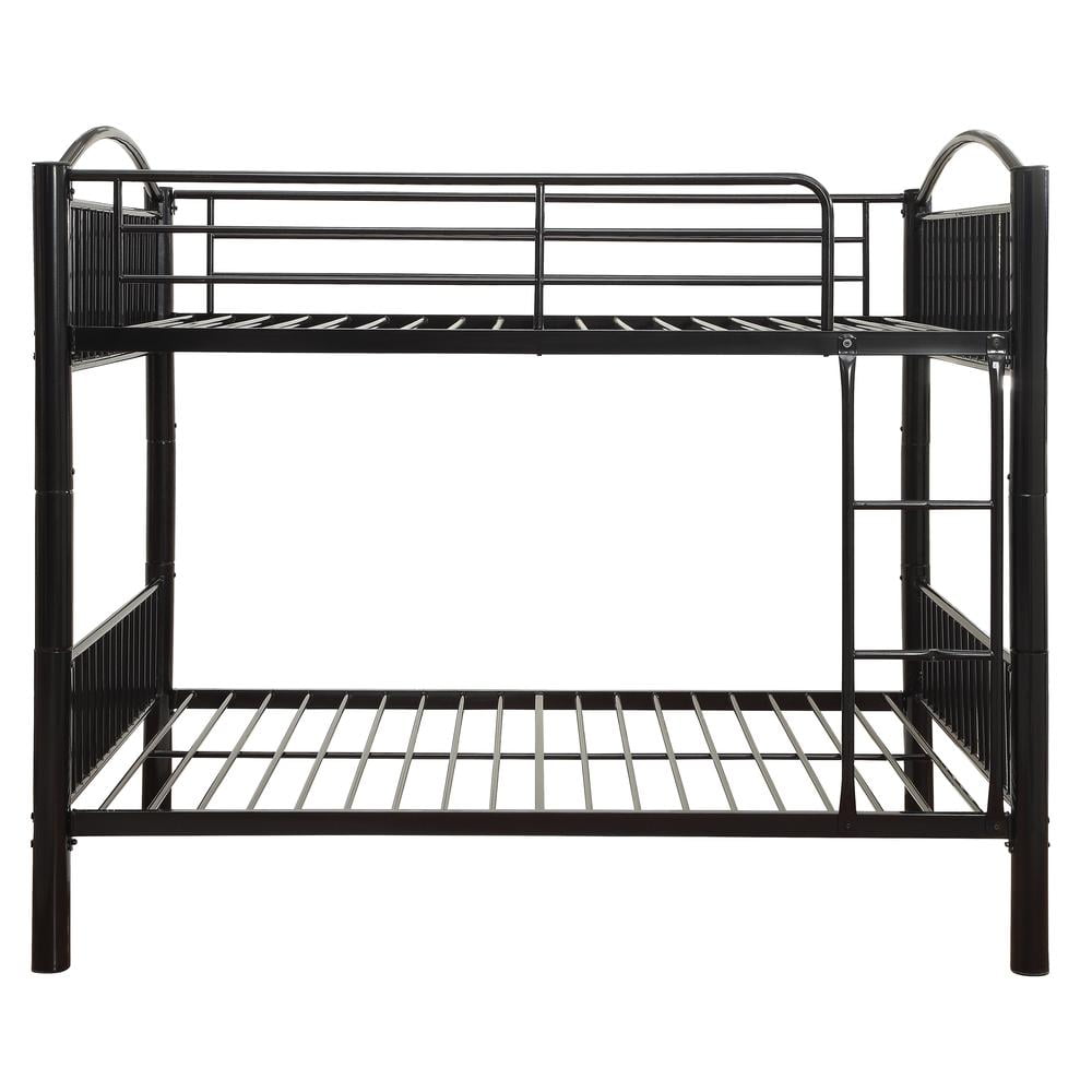 ACME Cayelynn Full over Full Metal Bunk Bed in Black
