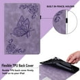 thumbnail image 6 of FJLBDE Case for Amazon Kindle Fire HD 8/8 Plus (12th/10th Gen), Embossed Butterfly PU Leather Flip Wallet Cases Folio Pencil Holder Stand Cover, Purple, 6 of 7