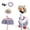Purple, variant on ShaoXinWan 7-Inch Desktop Goose Decor Set, Country Style Pearl Necklace Figurine, Farmhouse Tabletop Ornament for Office Desk Shelf Home Display and Decorations
