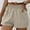 Khaki, variant on Summer Saving Clearance AXXD Blue Shorts for Women High Waisted Spring Pocket Shorts Wide Leg Pants Casual Loose Shorts+Pocket Tons of Style & Prints