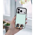 thumbnail image 5 of WIRESTER Shockproof Soft Rubber Cover Case for Apple iPhone 17 Pro 6.3" 2025, Animal Merle Aussie Australian Shepherd Dog On Aero Blue Background, 5 of 5
