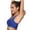 Blue, variant on Women High Impact Sports Bra with Back Pocket for Running Yoga Workout, Padded Support Women Solid Sport Bra