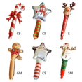 thumbnail image 3 of Inflable navideño de 24 pulgadas con forma de bastón de caramelo, Papá Noel, alce, hombre de jengibre, muñeco de nieve con globo, decoración para fiesta navideña., 3 of 5