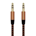thumbnail image 1 of Cable AUX Tholdsy 3.5mm trenzado de nailon dorado, 1 of 6
