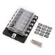 thumbnail image 4 of 12 Way Blade Fuse Box Holder Fuse Blocks con Indicador LED rojo 10Pcs Fuses 10Pcs Terminal Abanopi Bloque de fusibles, 4 of 7