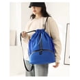 thumbnail image 2 of Mochila deportiva con cordón - Bolsa de gimnasio para natación con cordón y compartimento para zapatos y bolsillo a prueba de humedad para mujeres y hombres, 2 of 5