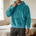 thumbnail image 6 of Frnrwgo Men's Hoodie Double-Sided Fleece Loose Fit Winter Casual Pullover with Kangaroo Pocket, 6 of 9