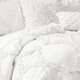 thumbnail image 2 of Lush Decor Avon Comforter White 3Pc Set Queen, 2 of 4