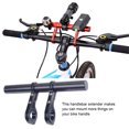 thumbnail image 4 of Thinsont Bike Handlebar Extender Clamp Handle Bar Extended Bracket Clamp Extension Alloy Holder Mount Clip grain black 20cm, 4 of 8