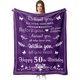 thumbnail image 1 of LHSHID 50th Birthday Gifts for Women Gifts for 50 Year Old Woman 50 Year Old Gifts for Women Men 50th Birthday Gifts Ideas Gifts for 50th Birthday for Women 50th Birthday Decor Blanket 40"x50", 1 of 7